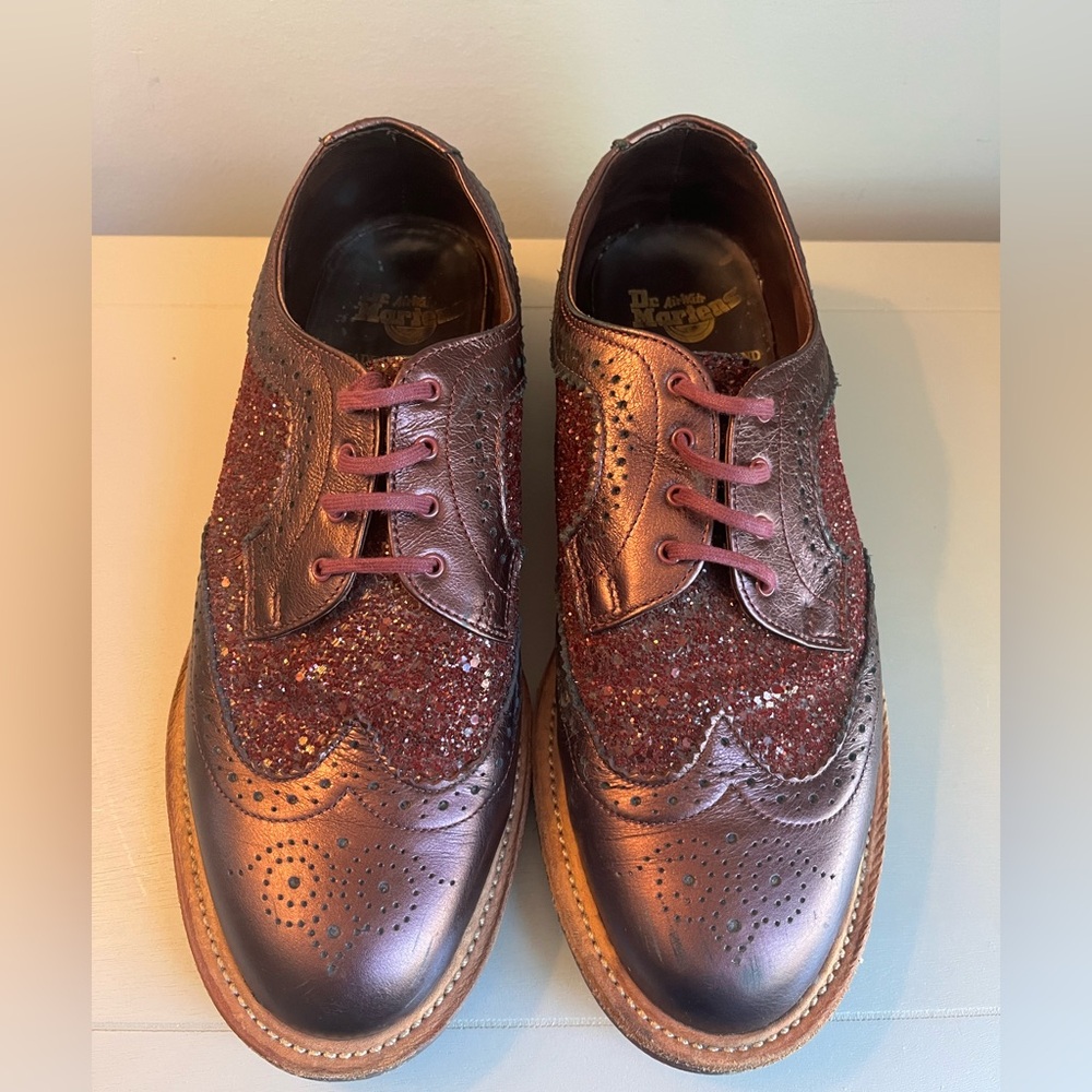 Dr. Martens Metallic The Original AirWair Oxford Size 9 Metallic Glitter